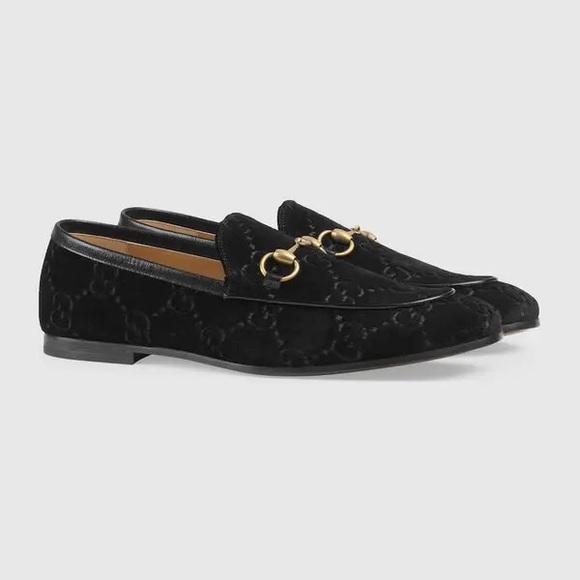 Gucci Jordaan GG Men\'s Black Velvet Loafers main image 6